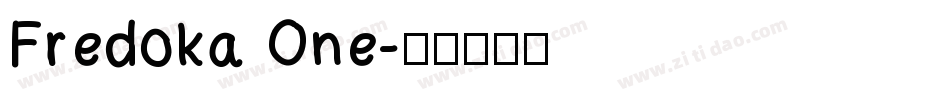 Fredoka One字体转换